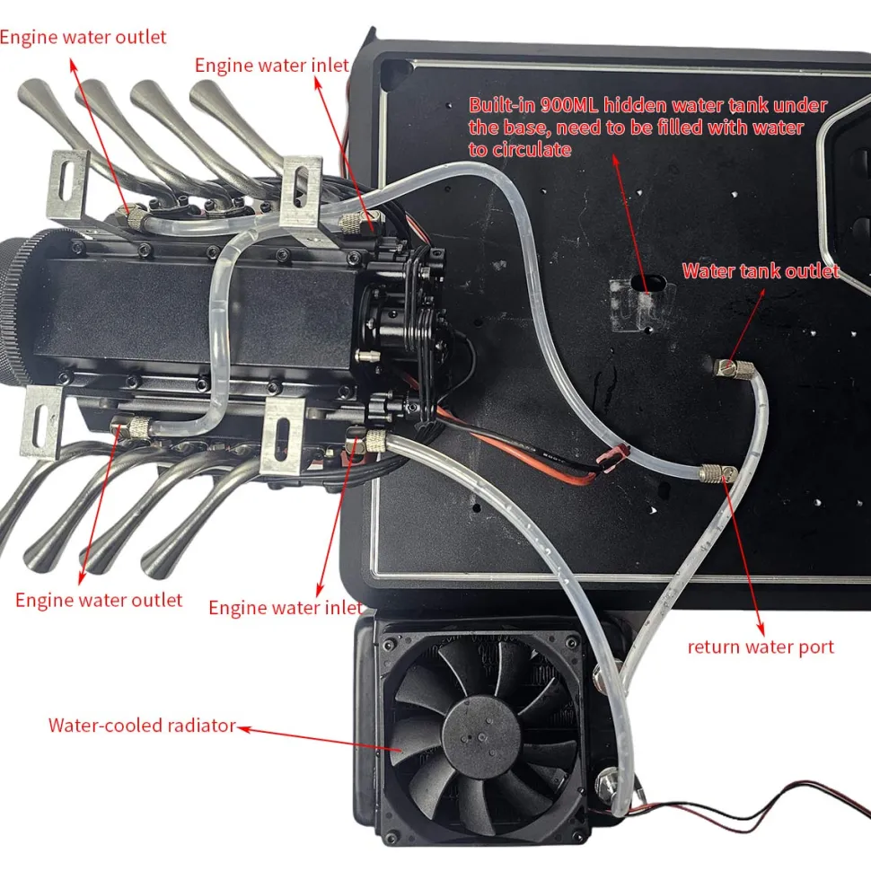 Upgraded Aluminum Engine Stand for TOYAN FS-V800WGPC Engine Model