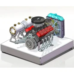 Upgraded Aluminum Engine Stand for TOYAN FS-V800WGPC Engine Model