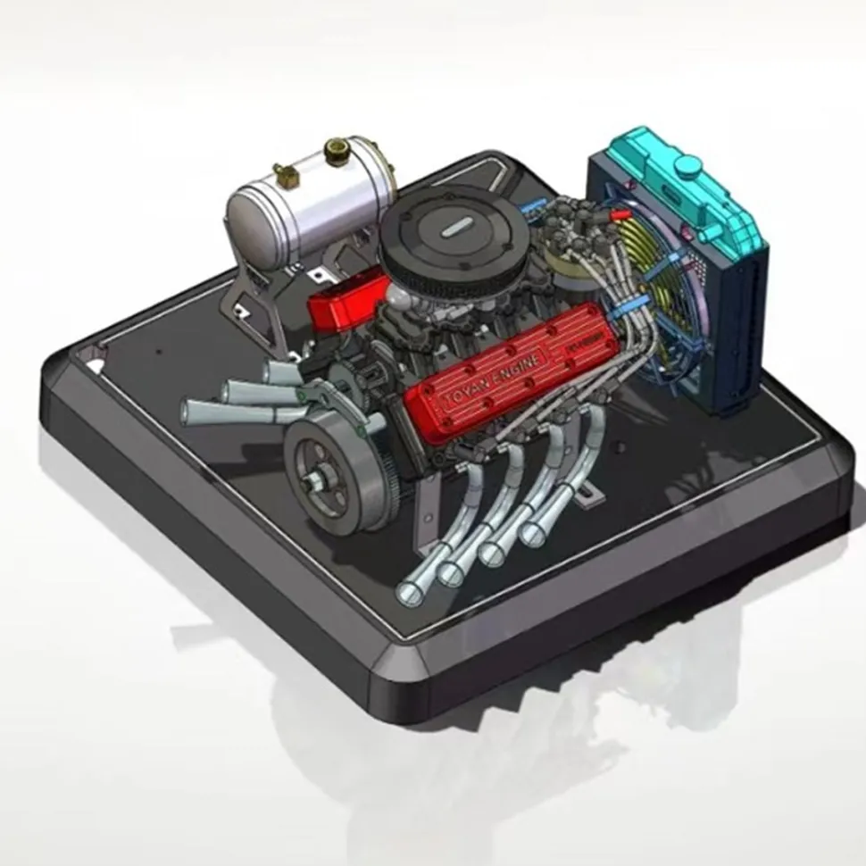 Upgraded Aluminum Engine Stand for TOYAN FS-V800WGPC Engine Model