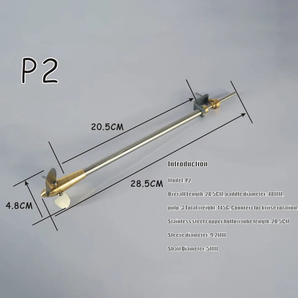 Variable Pitch Propeller Suitable for Vertical Steam Engine Horizontal Steam Engine Model Ship Rudder Double Bearing P2