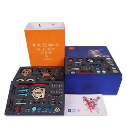 V2 Car Engine Assembly Kit Full Metal VTwin 2 Cylinder Engine Build Kit Gift for Collection (217pcs)