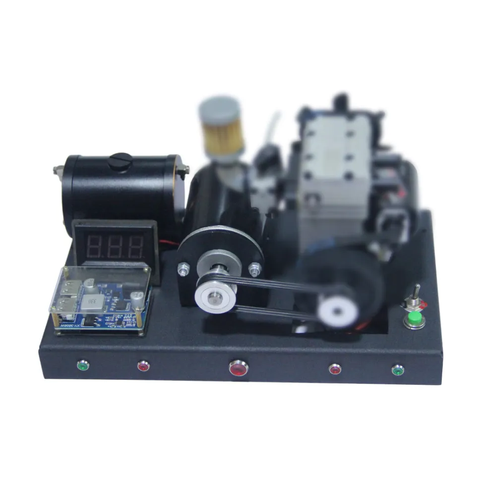 12V DC Modified Generator Kit & Base for SEMTO ST-NF2 Engine Model DIY Modelling Kit