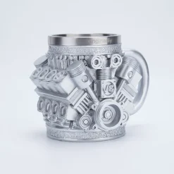 V8 Engine Coffee Cup with Stainless Steel Liner Creative Gift