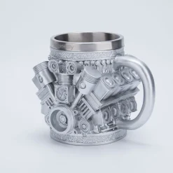 V8 Engine Coffee Cup with Stainless Steel Liner Creative Gift