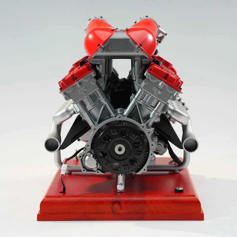 V12 Engine Model Kit that Works - Build Your Own V12 Engine - TECHING 1/4 Supercar V12 Engine Model Kit with Synchronized Throttle Sound Effects 800+PCS