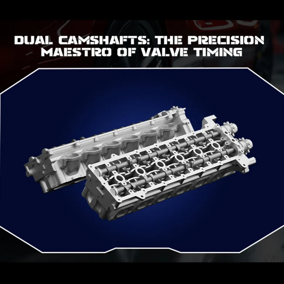 V12 Engine Model Kit that Works - Build Your Own V12 Engine - TECHING 1/4 Supercar V12 Engine Model Kit with Synchronized Throttle Sound Effects 800+PCS