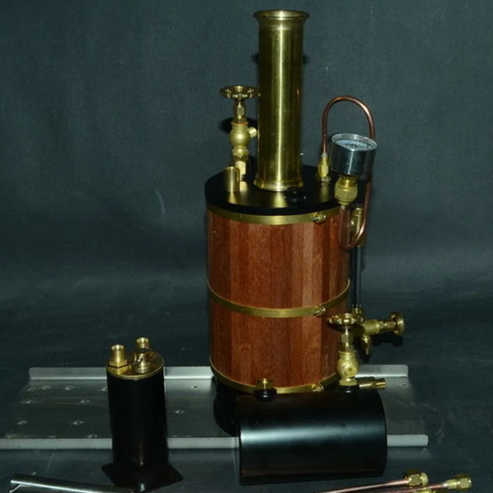 Vertical Boiler Steam Boiler Model for Steam Ship Engine Model - 230ml