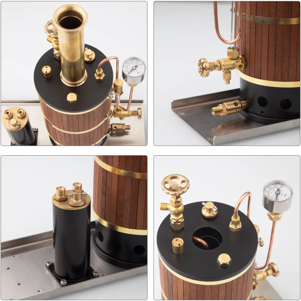Vertical Boiler Steam Boiler Model for Steam Ship Engine Model - 230ml