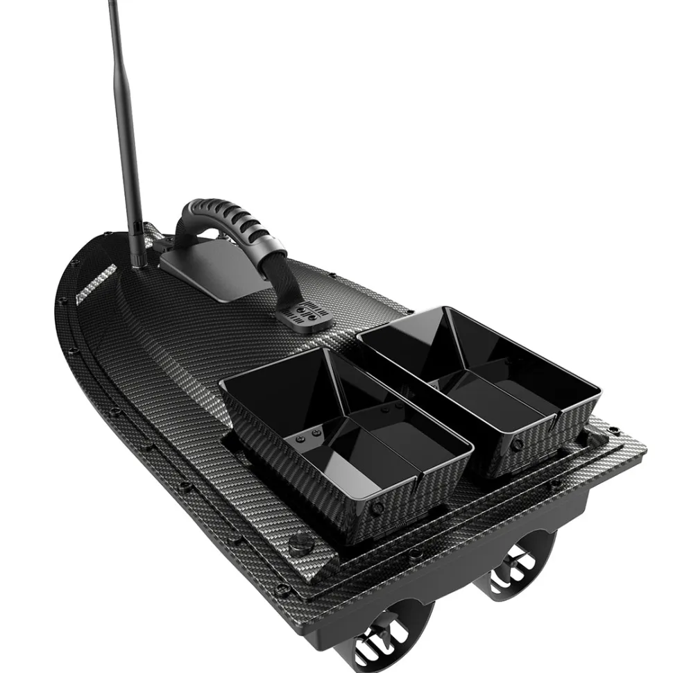 V070 GPS RC Bait Boat – 12000mAh, 500m Range, 1.5kg Dual-Hopper, 40 Waypoints