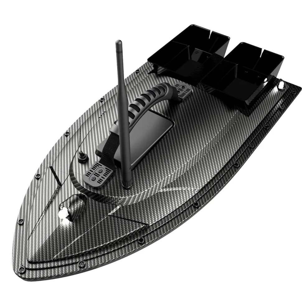 V070 GPS RC Bait Boat – 12000mAh, 500m Range, 1.5kg Dual-Hopper, 40 Waypoints