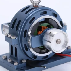 12V Mini High Magnetic DC Generator Model for HOWIN/ENJOMOR/RETROL/SEMTO Engine Models DIY Modification (Blue)