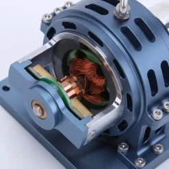 12V Mini High Magnetic DC Generator Model for HOWIN/ENJOMOR/RETROL/SEMTO Engine Models DIY Modification (Blue)