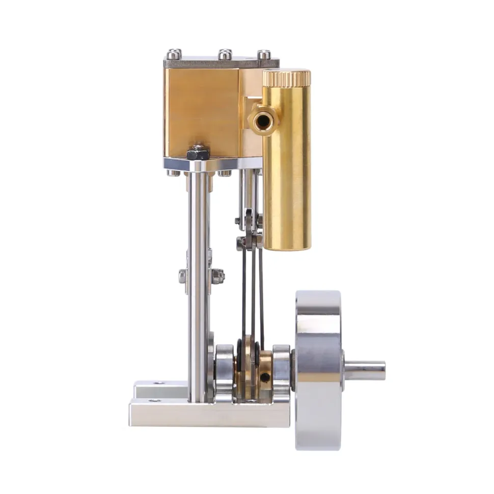 V1313 Mini Vertical Single-Cylinder Steam Engine Model with Reversing Mechanism Steam-Powered Mechanical Model