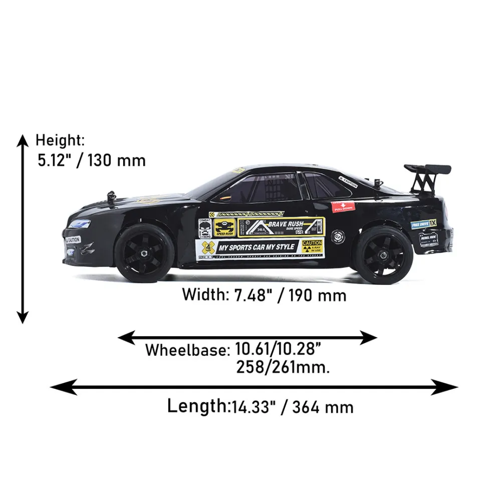VRX RH1003 RC Car 1/10 Scale 2.4G 60KM/H Nitro Engine On-Road RTR Version
