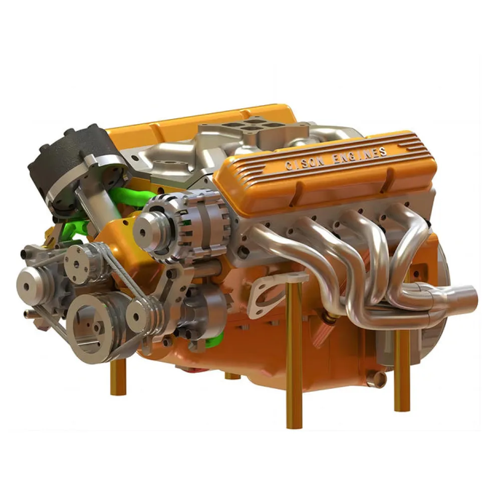 Water-cooling Decompression Water Tank Water Pipe Kit for TOYAN V8 Engine CISON V8 Engine