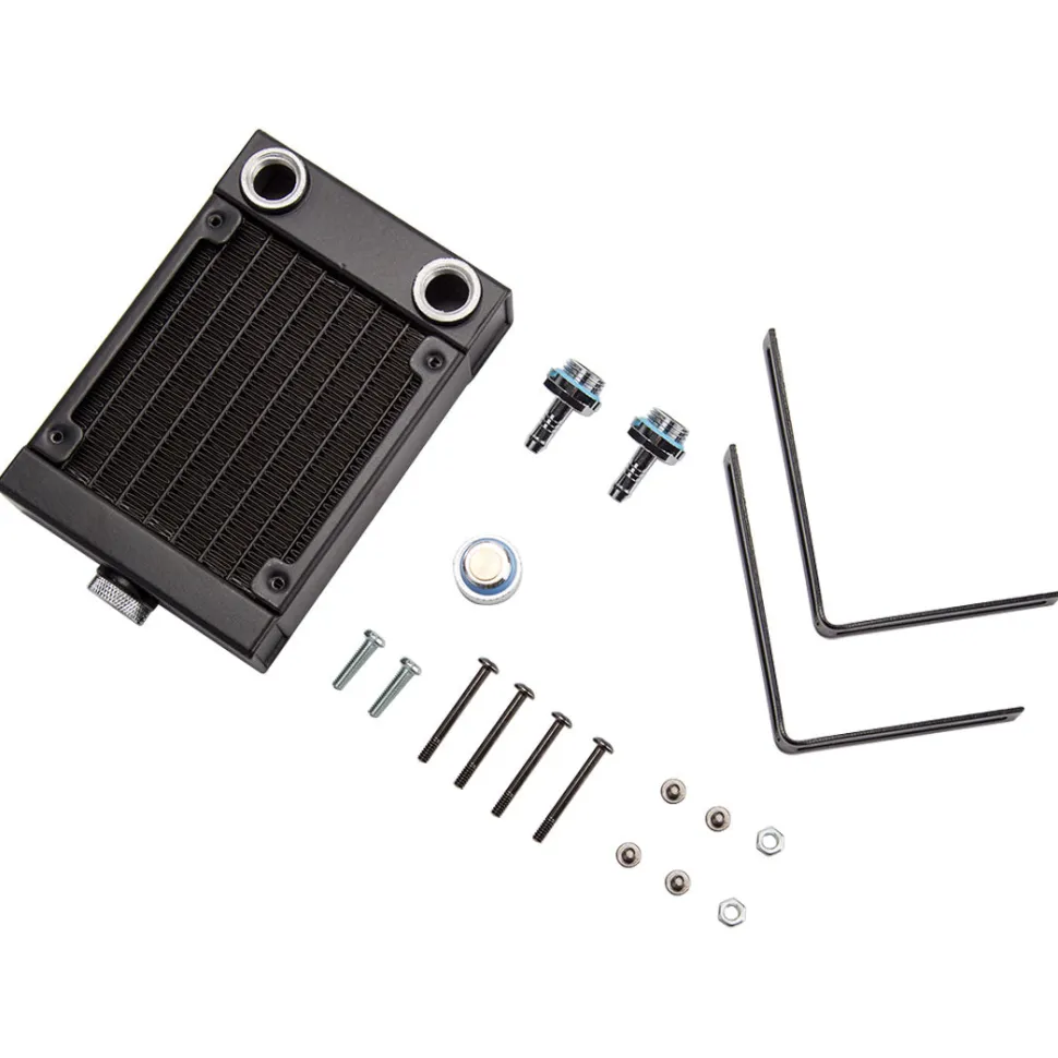 Water-Cooling Radiator Tank Water Outlet Assembly + Bracket Kit for CISON Engine Models