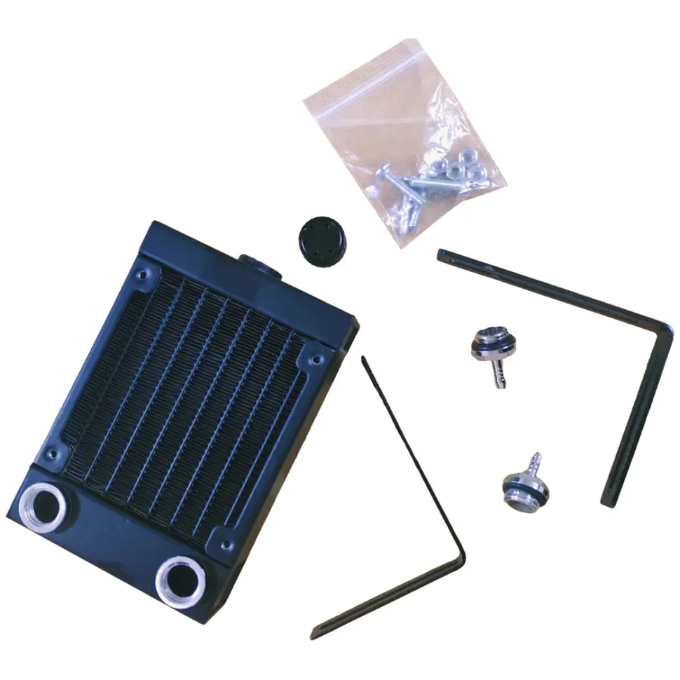 Water-Cooling Radiator Tank Water Outlet Assembly + Bracket Kit for CISON Engine Models