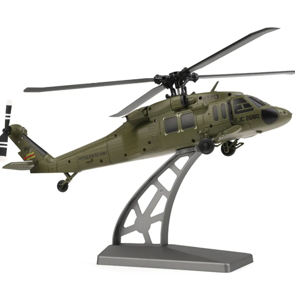 WL K170 Black Hawk UH-60L 170 Size 2.4G 4CH Flybarless RC Helicopter with Adjustable Left and right Hand Throttle (RTF Version)