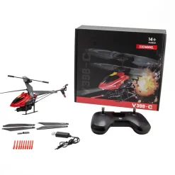 WL V398-C Missile Aircraft 2.4G 4CH Dual-Blade RC Helicopter With Adjustable Left/Right Hand Throttle