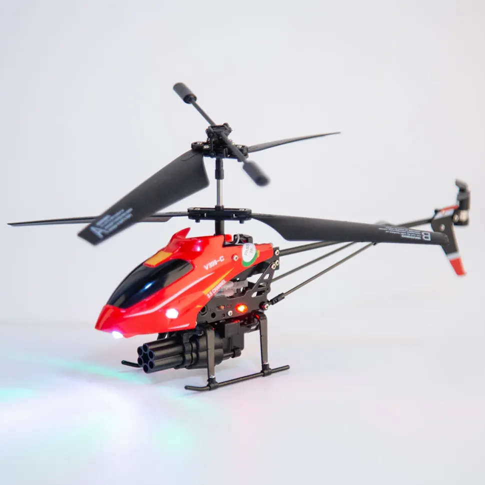 WL V398-C Missile Aircraft 2.4G 4CH Dual-Blade RC Helicopter With Adjustable Left/Right Hand Throttle