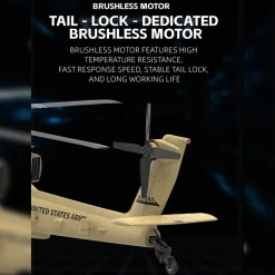 WOLFBUSH & YU XIANG F11-N AH64 Apache RC Helicopter – 1/32 Scale 2.4G 6CH Coaxial Dual Rotor with Optical Flow Altitude Hold