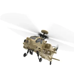 WOLFBUSH & YU XIANG F11-N AH64 Apache RC Helicopter – 1/32 Scale 2.4G 6CH Coaxial Dual Rotor with Optical Flow Altitude Hold
