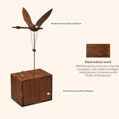 Wooden Flying Swan Music Box Dynamic Model