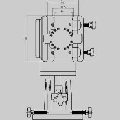 XJ HM-17 Harmonic Equatorial Mount with Hand Controller, Compatible with NINA, ASCAIR