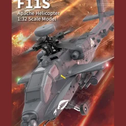 YU XIANG Apache GPS Helicopter F11-S AH64 1/32 Scale 2.4G 6CH RC Dual-Axis Co-Drive Flybarless 6G/3D Stunt
