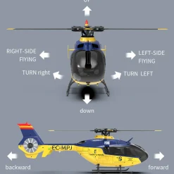 YU XIANG EC-135 RC Helicopter 1/36 2.4G 6CH Direct Drive Brushless 3D/6G Model