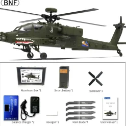 YU XIANG F11 AH64 1/32 Scale 2.4G 6CH BNF Version Helicopter Model