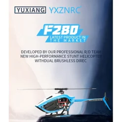 YU XIANG F280 2.4G 6CH RC Brushless Direct Drive 3D/6G Stunt Helicopter RTF Model