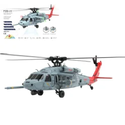 YU XIANG F09-H SH60 Seahawk 8CH RC Helicopter 1/47 Scale 2.4G Dual Brushless DD 6G/3D Stunt Copter Model