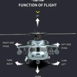 YU XIANG F09-H SH60 Seahawk 8CH RC Helicopter 1/47 Scale 2.4G Dual Brushless DD 6G/3D Stunt Copter Model