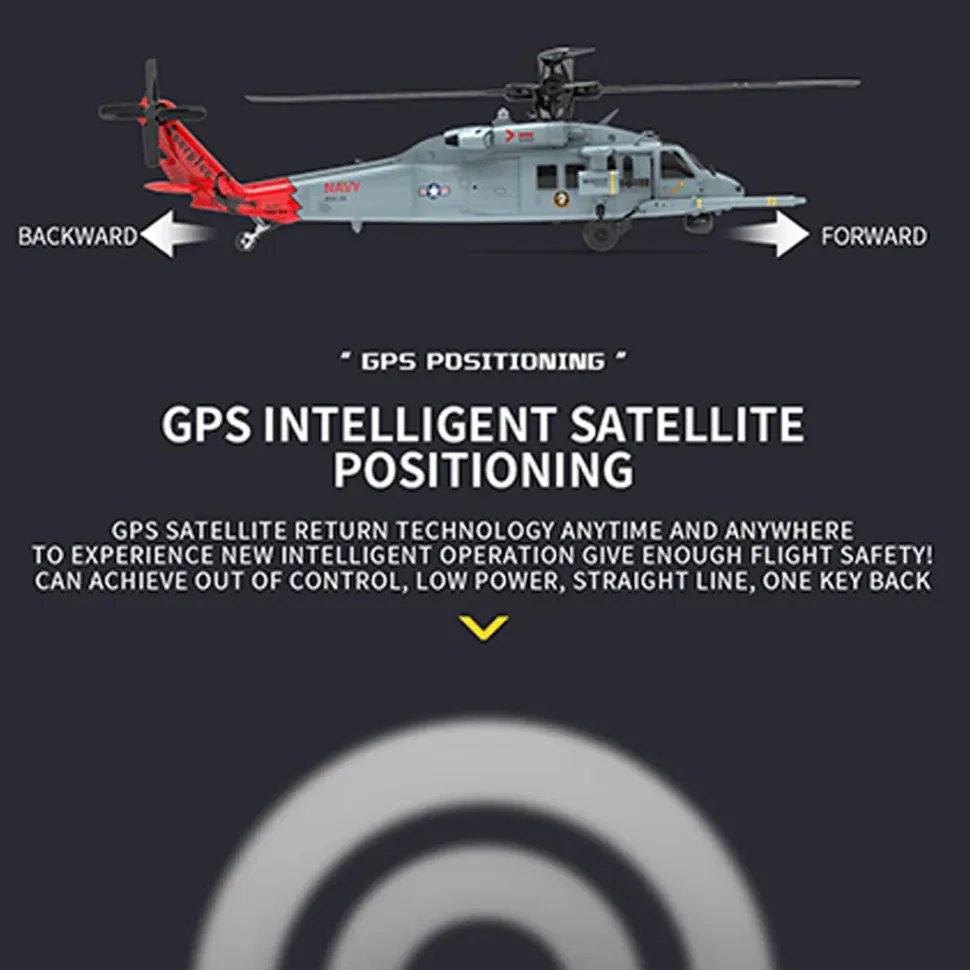 YU XIANG F09-H SH60 Seahawk 8CH RC Helicopter 1/47 Scale 2.4G Dual Brushless DD 6G/3D Stunt Copter Model