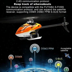 YUXIANG F180V2 2.4G 6CH Direct Drive RC Helicopter Model