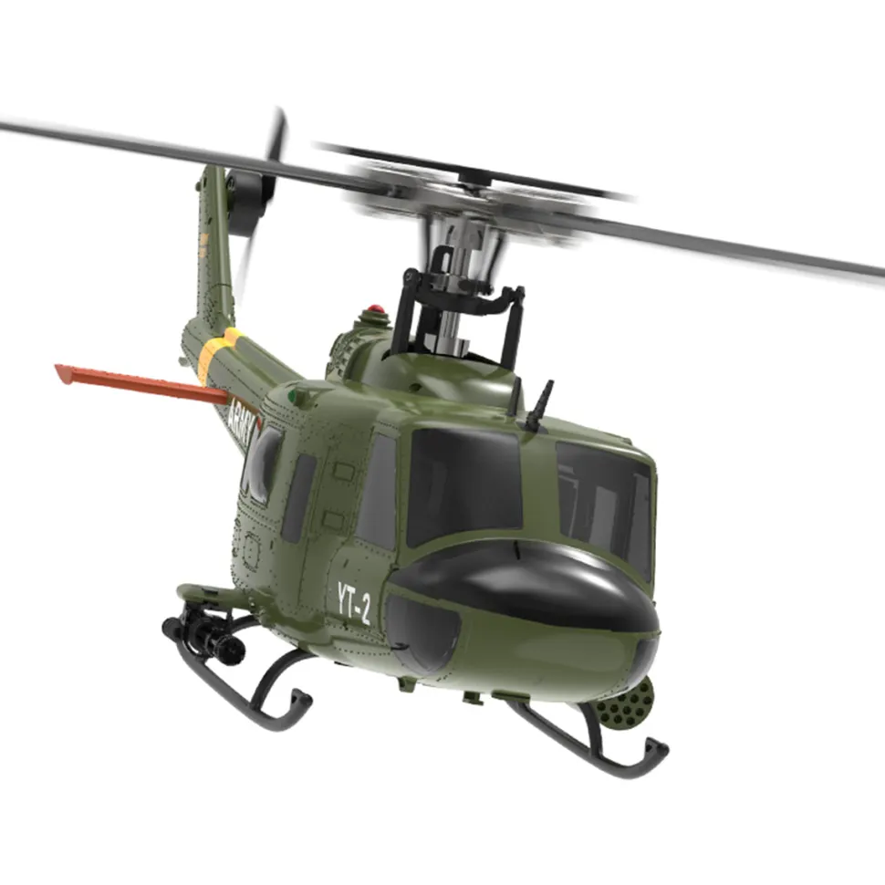 YU XIANG F07-V 1/34 Scale UH-1 Huey 2.4G 6CH Brushless Direct-Drive Flybarless RC Helicopter Model Mode 1/Mode 2 Switchable (RTF Version)