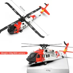 YUXIANG YXZNRC F09-S 1/47 RC Airplane 2.4G 6CH Brushless Direct Drive RC Helicopter Model - RTF Edition