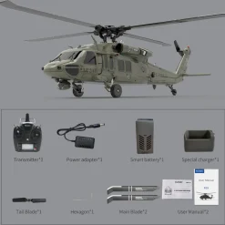 YU XIANG YXZNRC F09-V RC Helicopter 1/47 Scale 2.4G 6CH Dual Brushless Direct Drive Flybarless 6G/3D Stunt Model