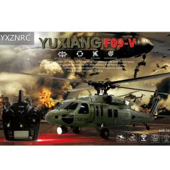 YU XIANG YXZNRC F09-V RC Helicopter 1/47 Scale 2.4G 6CH Dual Brushless Direct Drive Flybarless 6G/3D Stunt Model